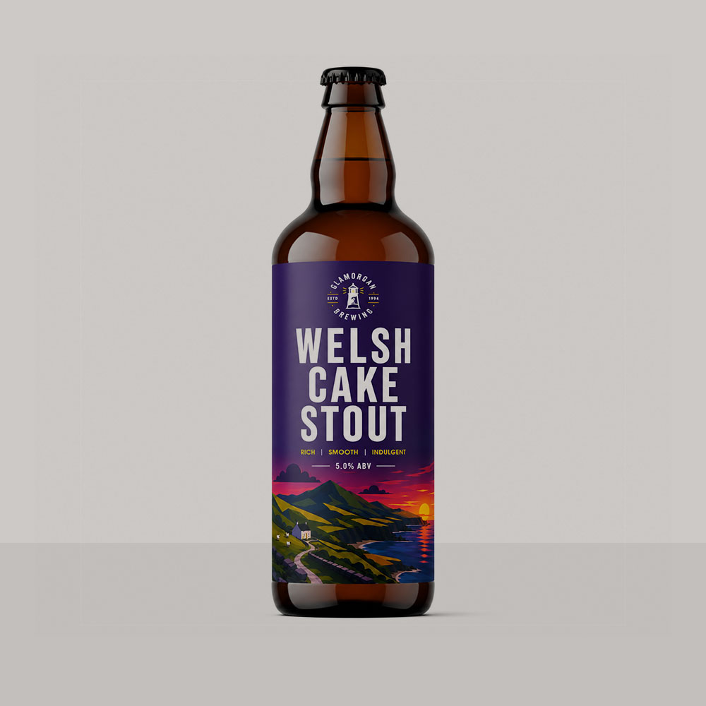 Welsh Cake Stout Bottle — Rich · smooth · indulgent