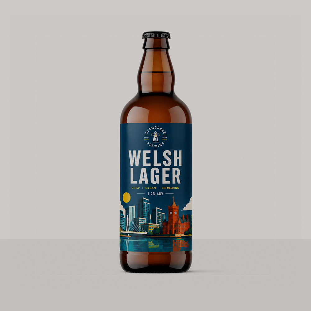 Welsh Lager Bottle — Crisp · clean · refreshing
